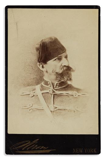 NAPOLEON SARONY (1821-1896) A selection of five cabinet card self-portraits, each in a variant outfit or costume.